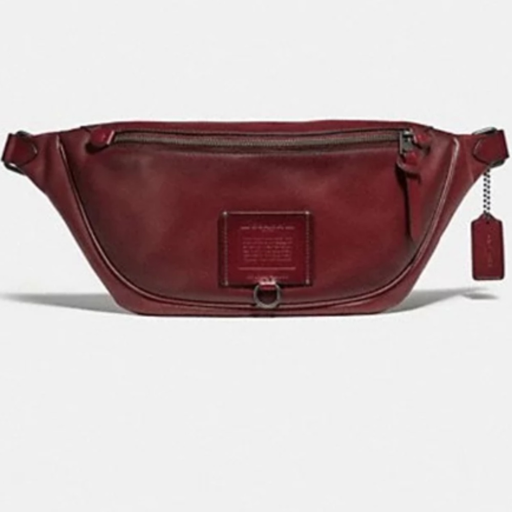 Brand New COACH Men's Utility Belt Bag in RED